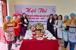 GVNV trường MN An Phú A tham dự hội thi GVNV giỏi cấp huyện