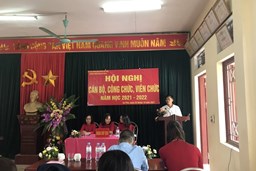 HÔI NGHỊ CÁN BỘ CÔNG CHỨC, VIÊN CHỨC NĂM HỌC 2021 - 2022